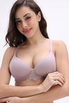 Zivame Padded Non Wired 3/4th Coverage T-Shirt Bra - Cameo Brown — thumbnail 4